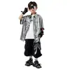 Ropa de Actuación Infantil para Niños, Hip-Hop, Sentido Cool y Tecnológico, Danza Jazz para Niñas, Ropa de Hiphop Street Dance para Niños