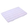 Caixa de Plástico Transparente com 23 Divisórias Fixas para Joias, Material de Pesca, Unhas, Brinquedos, Caixa Vazia, Caixa de Armazenamento de Mesa