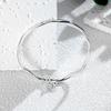 Anillo de Mobius plata pura 9999 plata de ley moda retorcido Loto semilla de loto pulsera de plata sólida nicho regalo
