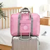 Bolsa de mano de gran capacidad para viajes cortos, adecuada para abordar, diseñada para estudiantes mujeres que viven en residencias estudiantiles, con asa retráctil, ligera y que se puede usar como bolsa de maternidad o bolsa de almacenamiento