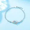 Pulseira de Prata 925 Cobre Estilo Étnico Estilo Princesa Diana Banhada em Diamantes Cheios Suporte Vazio DIY Inserido Jade Superfície de Ovo Diamante Huazi Feito à Mão