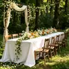 Toalha de Mesa Branca para Banquetes de Hotel, Exposições, Reuniões de Escritório, Toalha de Mesa Retangular Longa, Impermeável, Retangular, Luxo Leve, Sensação de Alta Qualidade