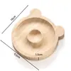 Bandeja de Madeira de Pinus Natural para Miçangas, Organizador de Exibição de Miçangas DIY