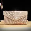 Nova BolsaEnvelope Vintage Transfronteiriça de Moda Indiana com Lantejoulas e Contas, Artesanato Requintado para Casamentos, Bolsa de Mão e Transversal para Noite