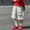 Loja de Algodão Shorts para Meninos Calças de Verão Infantis 2026 Novo Estilo Coreano Fino Moda Cor Escovada Calças Cargo
