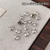 Joyería para uñas arte de uñas nuevo fondo abierto pila terminada taladro mini tamaño pequeño diamante bola de diamante plata decoraciones para uñas al por mayor
