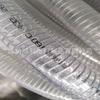 Suministro de fábrica tubería de alambre de acero resistente a altas temperaturas de PVC manguera transparente de alambre de acero de PVC engrosada resistente a altas temperaturas 1 pulgada 1.5 pulgadas