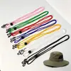 Atacado do fabricante corda à prova de vento, alça de chapéu colorida estendida para usar na transversal anti-perda, cordão ajustável DIY para chapéu de pescador