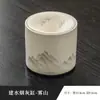 Cinzeiro Ru Kiln Azul e Branco, Novo Modelo para Uso Doméstico no Quarto e na Sala de Estar, Ornamento Criativo, Funil Anti-Cinzas, Recipiente para Fumar, Acessório para Cerimônia do Chá