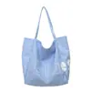 Bolso de Mano de Lona para Mujer Estilo Nuevo Transfronterizo 2026 Estampado de Letras Gran Capacidad Bolso de Hombro Simple Bolso de Mano para Mujer Bolsa de Compras