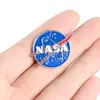 [Broche Personalizado] Comércio Exterior Criativo Broche de Liga de Alumínio da Nasa Logo da Nasa Broche Esmaltado