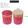 Taza de vidrio electrochapado para vela DIY hecha a mano casera recipiente para vela de aromaterapia de cera de soja Portavelas decoración taza vacía venta al por mayor