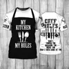 AliExpress transfronteiriço camiseta masculina de manga curta personalidade chef restaurante impressão 3D casual solta manga curta venda direta da fábrica