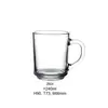 Comercio Exterior Exportación Taza Pequeña Vidrio Sódico-Cálcico Taza con Asa Patrón Taza de Cerveza con Asa Taza de Café Taza para Bebidas Al Por Mayor