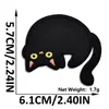 Novos Adesivos de Tecido Bordados Cartoon Autoadesivos de Gato Preto para Jaquetas de Penas, Cachecóis e Luvas de Crianças, Adesivos Decorativos e Adesivos de Patch Sem Costura