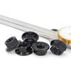 Aço Inoxidável 304 Zinco Preto Porca Sextavada com Flange Din6923 Superfície de Flange Dentada Anti-Derrapante M2.5~M16