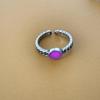 Anillo de Dedo de Cadena Cruzada Vintage para Mujer Coreano Hip-hop Personalidad Versátil Giro Luminoso Doble Abertura Venta al por Mayor