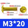 Acero Inoxidable 304 Chapado en Oro Cruz Tornillo de Cabeza Plana Grande Tornillo de Cabeza de Paraguas Grande Máquina Alambre Cabeza de Hongo M3/M4/M5/M6