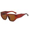 Gafas de sol de moda europeas y americanas con montura completa poligonal 2024, estilo coreano, informales, combinables, para hombres y mujeres.