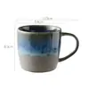 Caneca Torneada em Forno Copo de Água para Escritório Copo de Café da Manhã Copo de Cerâmica para Beber Copo de Leite Copo de Café Presente Corporativo