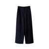 En stock Corea del Sur ov * ertake nicho diseño falso dos cuello en V traje pantalones elásticos rectos traje de mujer