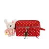 Bolsa Caixa de Bolinhas Estilo Coreano para Mulheres, Exquisite e de Alto Padrão, Bolsa de Ombro Cruzada Única, Bolsa de Mão Pequena Versátil para o Dia a Dia, Bolsa Quadrada Pequena Casual