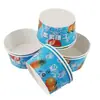Tigela para raspadinha/mingau de gelo com tampa 600 embalagem de caixa com tigela para raspadinha/tigela para mingau de gelo/copo descartável para pó de gelo
