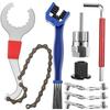 Herramienta de reparación de bicicletas, eje central, volante, gancho de cola, llave, extractor de cadena, herramienta de reparación, accesorios para herramientas de bicicleta