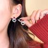 Brincos de pérolas de Papai Noel, brincos leves de luxo de outono e inverno de alta qualidade, novos 2024, explosões, brincos elegantes exclusivos para mulheres