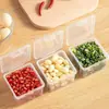 Caja de almacenamiento para puerta lateral de refrigerador, caja de almacenamiento de cocina para cebolletas, jengibre y ajo, caja de almacenamiento de refrigerador para cebolletas, caja de almacenamiento de frutas y alimentos con sello hermético