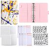 Cuaderno de hojas sueltas A6 transfronterizo, cuaderno económico, cuaderno creativo con impresión a color, cuaderno de cuero PU, cuaderno de hojas sueltas con clip, cuaderno de palma