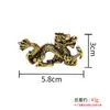 Ornamentos de Latão do Zodíaco, Conjunto Completo de Artesanatos Tridimensionais do Zodíaco em Novo Estilo Chinês, Ornamentos para Casa, Lembrancinhas de Viagem
