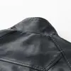 Chaqueta de Cuero PU con Solapa Estilo Maillard Retro Americano 2025 para Hombre, Nueva Chaqueta Corta de Cuero Cortavientos de Primavera