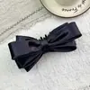 Presilha de banana grande com laço de cetim estilo coreano para mulheres, presilha de cabelo de alta qualidade para rabo de cavalo alto, acessório de cabelo elegante e versátil