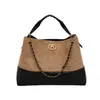 2025 Nuevo Bolso Tote Retro Europeo y Americano Esmerilado de Alto Valor Bolso Cruzado de Hombro con Cadena de Aroma Pequeño para Mujer