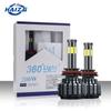 Fornecimento Exclusivo Transfronteiriço Haizg de Lâmpadas de Farol LED para Carro de 6 Lados X6 Faróis Dianteiros Emissores de Luz Seis Lados de Alta Potência para Luzes de Carro Modificadas