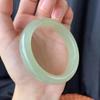Pulseira Imitação Jade Hetian Xinjiang Verde Qingshui Mulheres Material Qinghai Verde Água do Lago Pulseira de Jade Pulseira de Jade Atacado