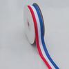 Cordão de Medalha de Fita Listrada com Costura Tricolor Poliéster Cordão Saco de Cinto Corda Artesanato de Natal Fita Decorativa Listrada Vermelha e Verde