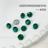 Ponta Esmeralda Base Pontiaguda Diamante de Formato Especial Joia para Nail Art Pedra de Vidro Açúcar Cristal Coração de Pêssego Verde Pavão Decoração de Unhas de Natal Atacado