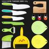 Cuchillo de plástico para frutas para niños, pelador, jardín de infantes, educación temprana, no es fácil lastimar las manos, tabla de cortar, cuchillo para pasteles, molde para galletas, juego
