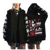 Nueva sudadera con capucha y cremallera de cazador a tiempo completo de Ghost Blade de Amazon, suéter con capucha estampado para hombres y mujeres