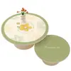 Mantel Floral Impermeable y a Prueba de Aceite, Vidrio Suave de PVC Lavable Redondo para Mesa, Mesa de Comedor Lujosa y de Gama Alta