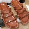 Comercio Exterior Tallas Grandes Sandalias Mujer ZA Nuevo 24 Verano Gruesas Color Sólido Tres Piezas Punta Abierta Sandalias con Hebilla