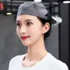 Gorro de chef de hotel, gorra de trabajo para camarero, sombrero unisex para tiendas de pasteles y té de leche, boina para cocina y catering con logotipo impreso