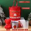 Papelaria Desenho Animado de Natal Balde de Abraços Conjunto de Papelaria para Estudante Véspera de Natal Lembranças Criativas Presentes de Prêmio