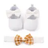 Zapatos de Princesa para Bebé de 0 a 1 Año de Primavera y Otoño Zapatos de Bebé con Flor de Lana en la Cabeza Banda para el Cabello Suela Suave Antideslizantes Zapatos para Niños Pequeños Total 2332