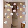 Cortina colgante de nube con forma de corazón para niña, estilo Ins, para habitación infantil, decoración de partición, sin perforaciones, adornos colgantes para puerta.