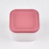 Nuevos Productos Transfronterizos Fiambrera Bento Cuadrada Calentamiento en Microondas Estilo Japonés Fiambrera de Silicona Fiambrera Hermética Caja para Conservar Fruta