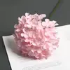 Flor de Hortensia Artificial Individual de Gama Alta Decoración de Fila de Flores para Bodas DIY Guía de Camino Flor Exportación Mayorista Hortensia Piruleta