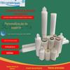 Elemento de filtro de membrana dobrável microporosa pp 5 polegadas 10 polegadas 20 polegadas 30 polegadas 40 polegadas cartucho de filtro dobrável de polipropileno núcleo de filtro